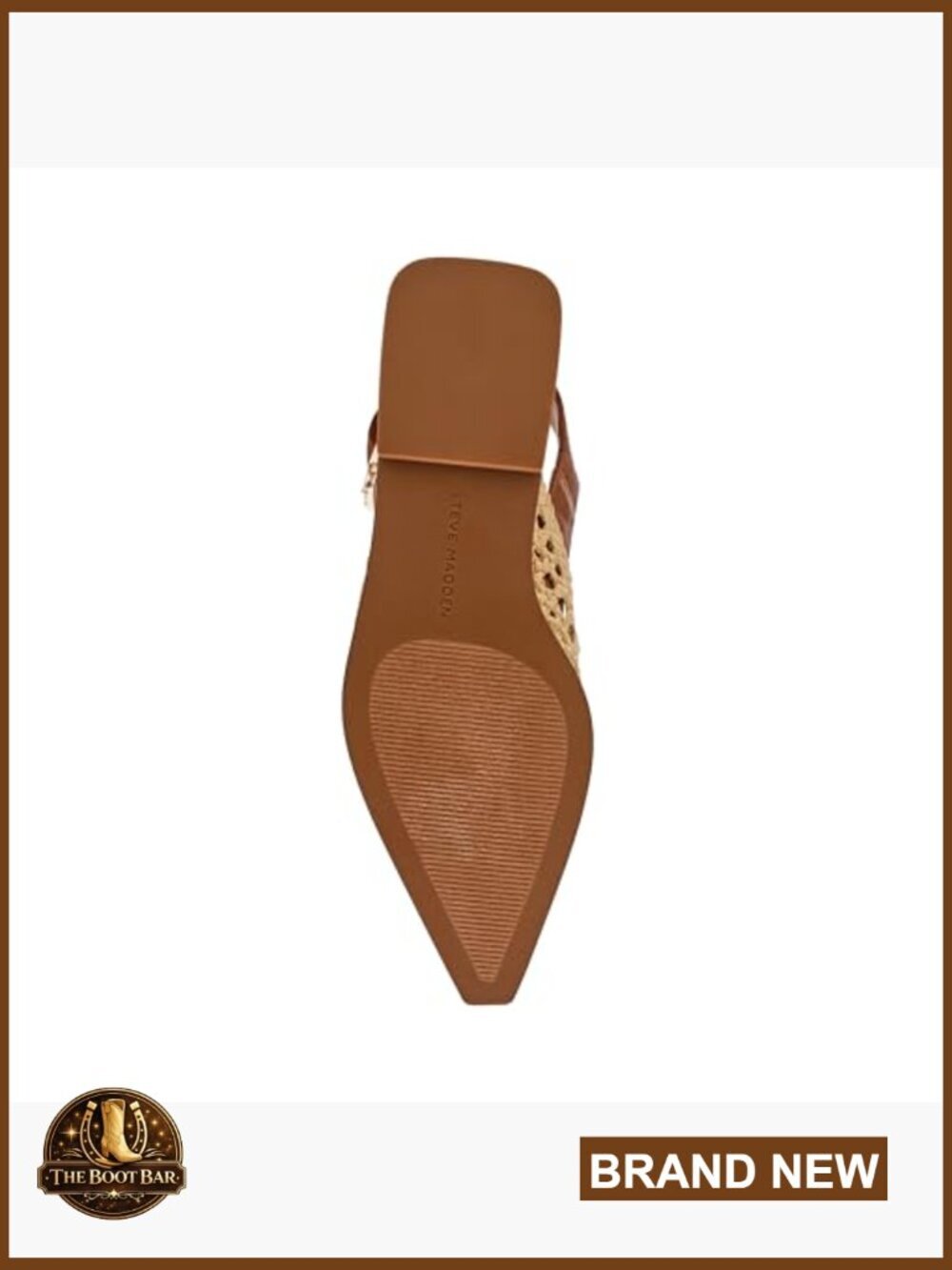 Leather Ballet Flats with Pointed Toe and Slingback Closure - Picture 4 of 7